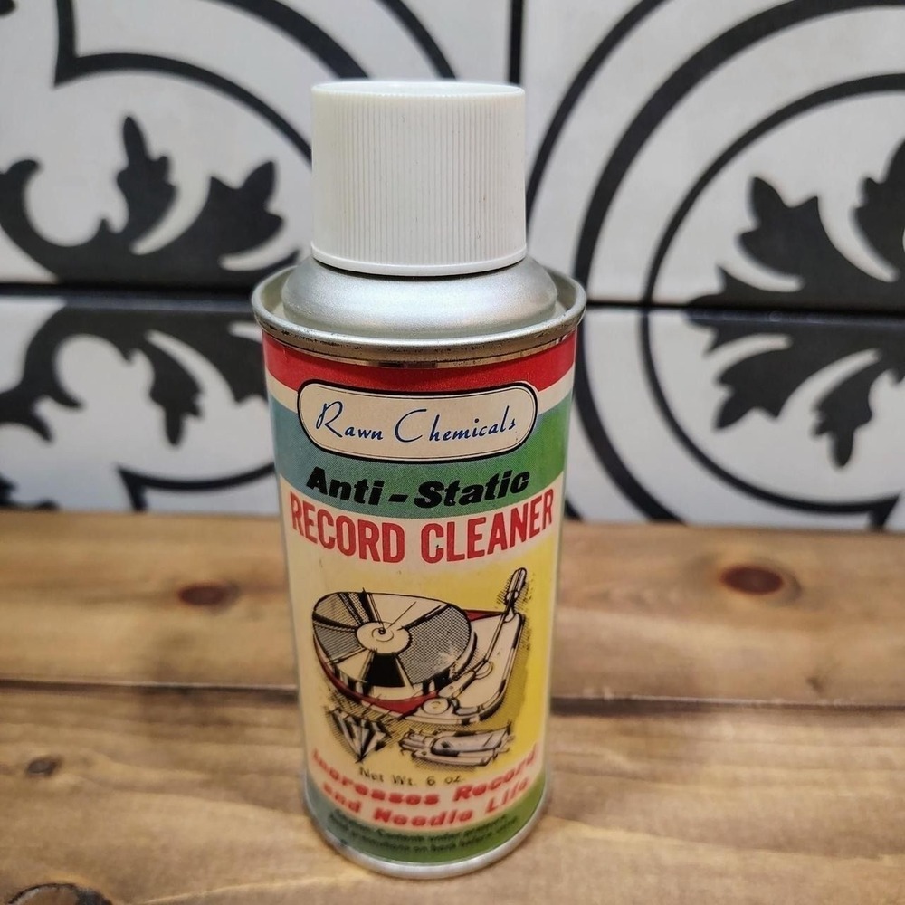 Vintage Rawn Chemicals Anti-Static Record Cleaner 6oz Spray Can Part 671 Retro - Picture 2 of 8